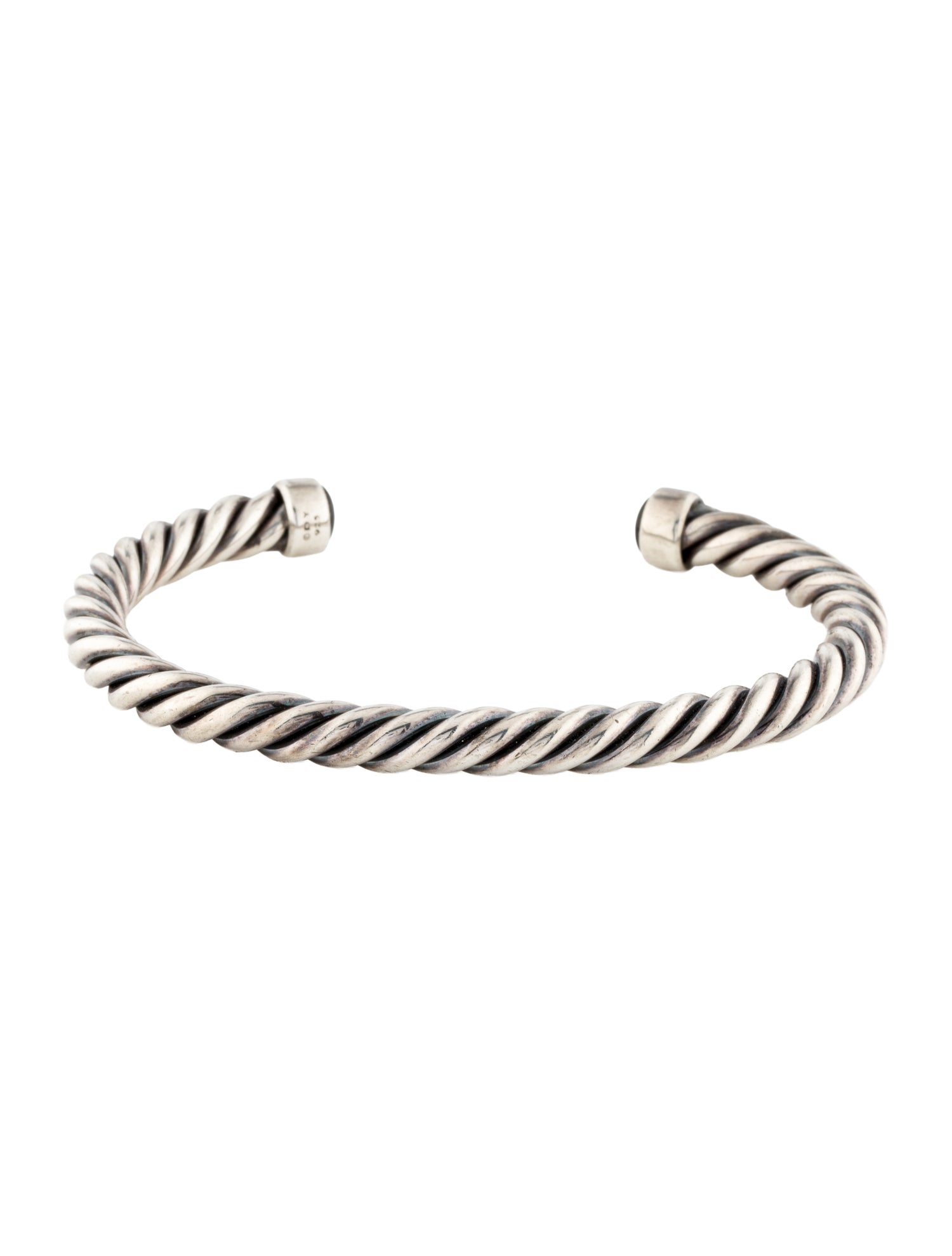 David Yurman Onyx Cable Cuff Bracelet
