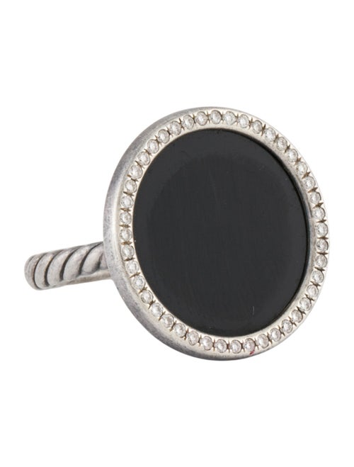 David Yurman Onyx & Diamond DY Elements Cocktail Ring
