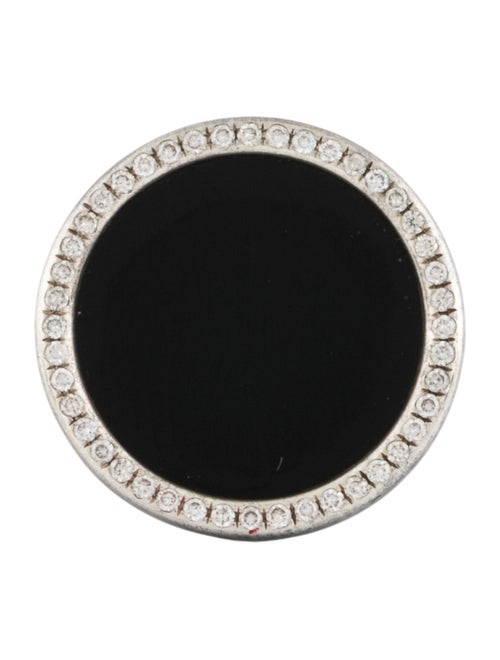 David Yurman Onyx & Diamond DY Elements Cocktail Ring