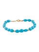 David Yurman 18K Composite Turquoise Bead Bracelet