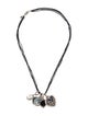 David Yurman Pearl, Diamond, Topaz, & Onyx Multi-Charm Necklace
