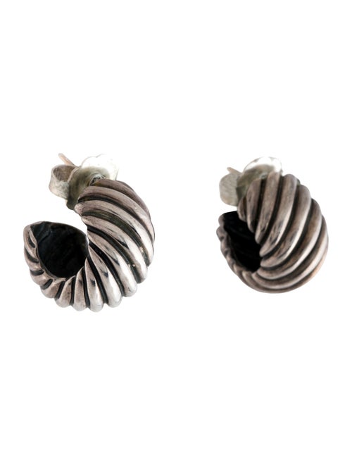 David Yurman Cable Shrimp Hoop Earrings