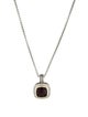 David Yurman Garnet & Diamond Albion Pendant Necklace