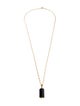 David Yurman 18K Onyx & Diamond Barrels Pendant Necklace