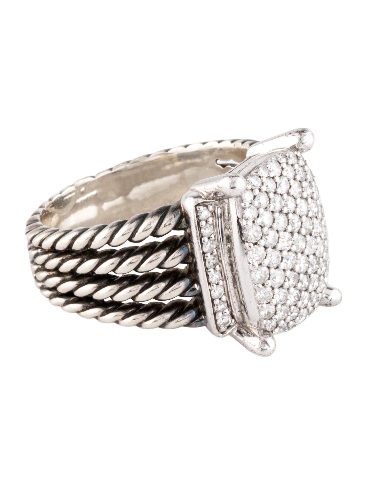 David Yurman 1.12ctw Diamond Wheaton Ring