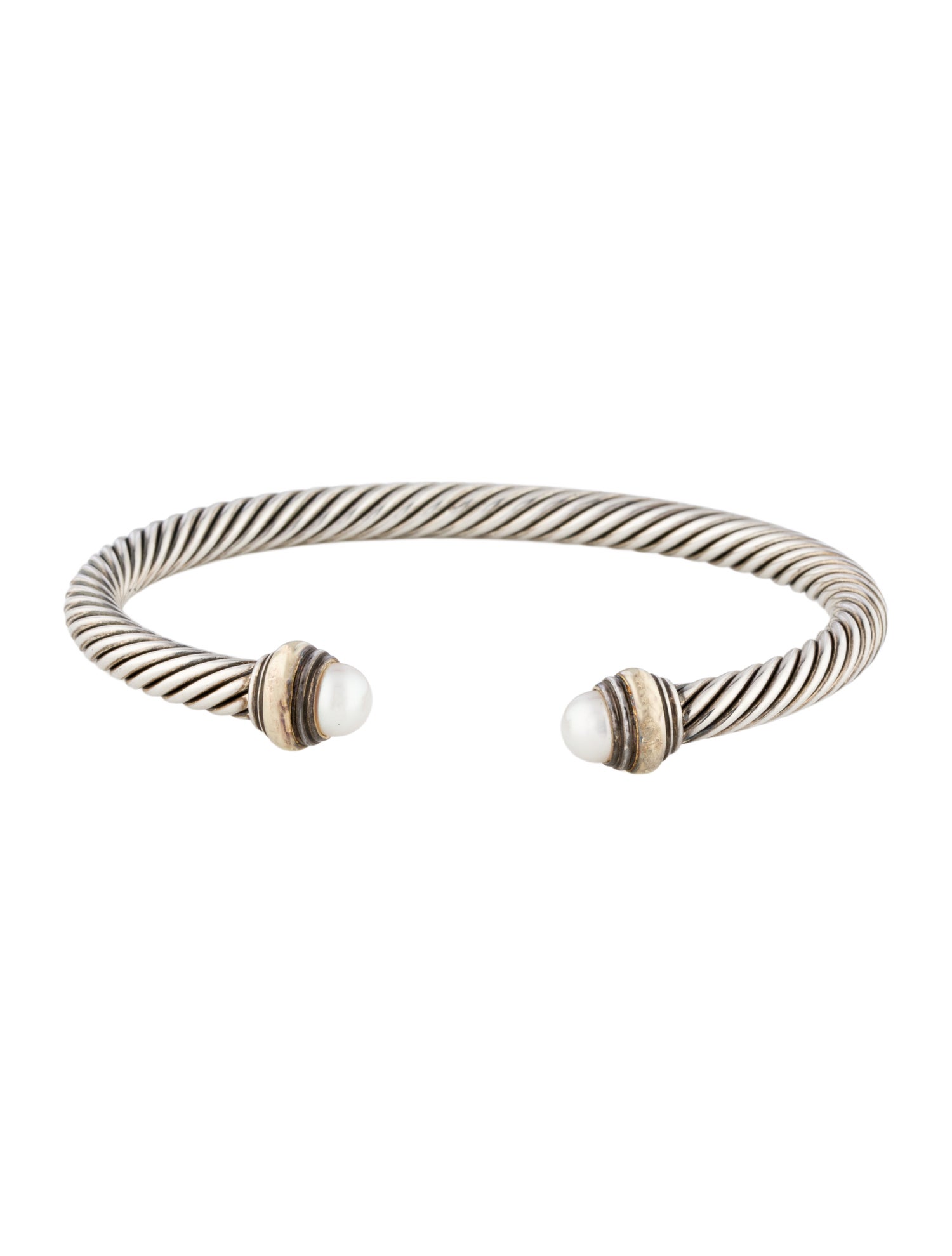 David Yurman Pearl Classic Cable Cuff Bracelet