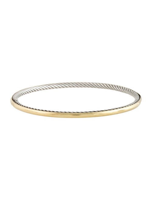 David Yurman Two-Tone Cable Bangle Bracelet
