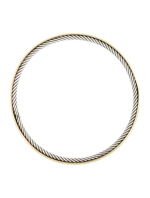 David Yurman Two-Tone Cable Bangle Bracelet