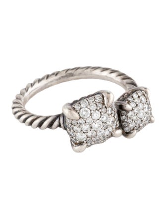 David Yurman Diamond Chatelaine Bypass Ring