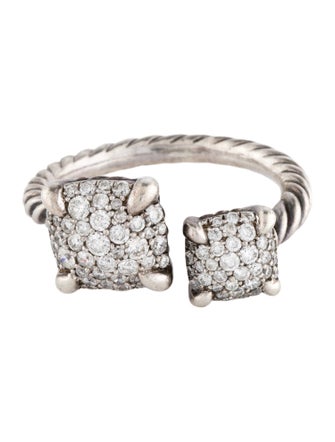 David Yurman Diamond Chatelaine Bypass Ring