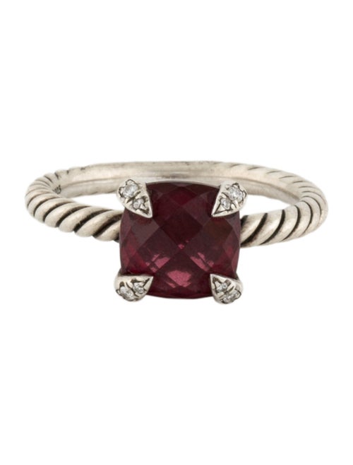 David Yurman Rhodolite & Diamond Châtelaine Cocktail Ring