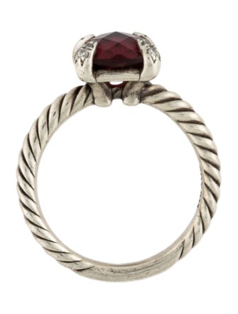 David Yurman Rhodolite & Diamond Châtelaine Cocktail Ring
