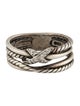 David Yurman Diamond X Crossover Ring