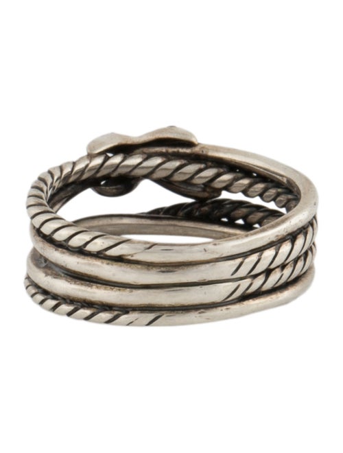David Yurman Diamond X Crossover Ring