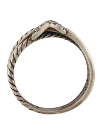 David Yurman Diamond X Crossover Ring