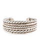 David Yurman Diamond Pure Form Cuff Bracelet