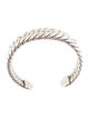 David Yurman Diamond Pure Form Cuff Bracelet
