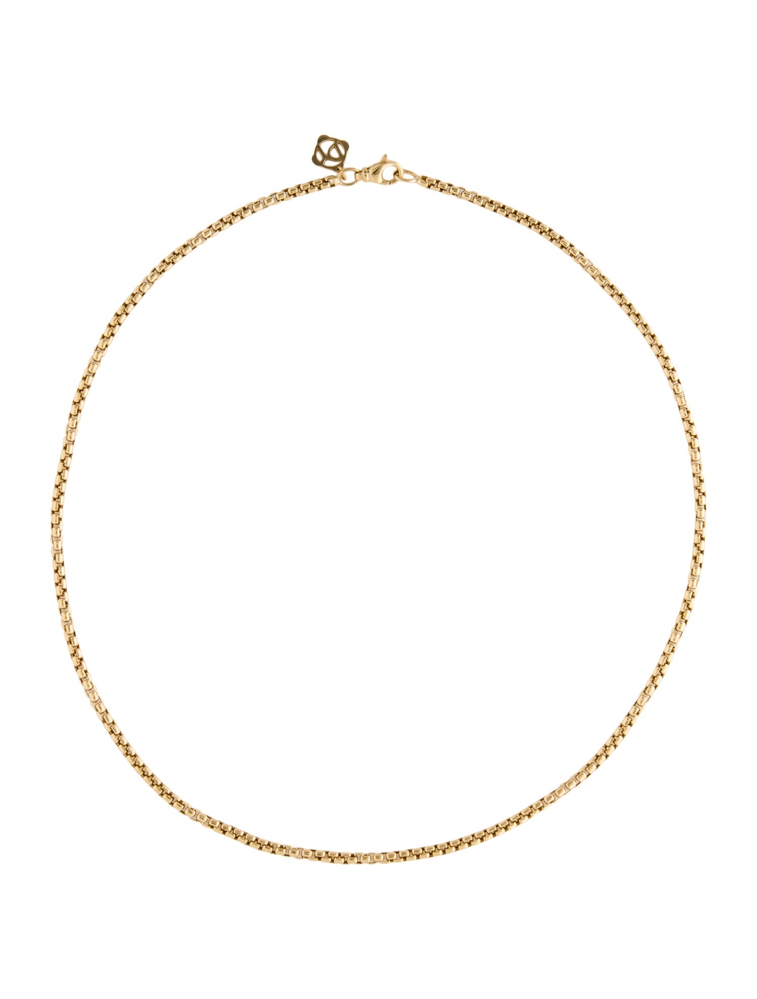 David Yurman 18K Box Chain Necklace