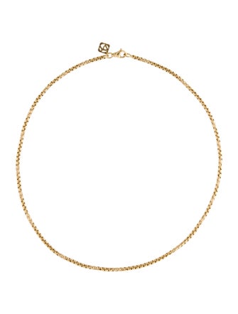 David Yurman 18K Box Chain Necklace