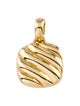 David Yurman 18K Sculpted Cable Square Locket Enhancer Pendant