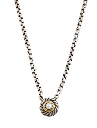 David Yurman Pearl Cookie Pendant Necklace