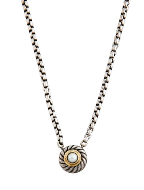 David Yurman Pearl Cookie Pendant Necklace