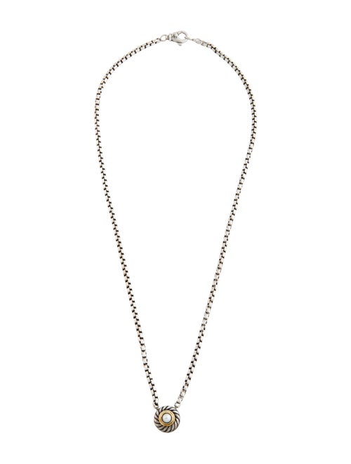 David Yurman Pearl Cookie Pendant Necklace