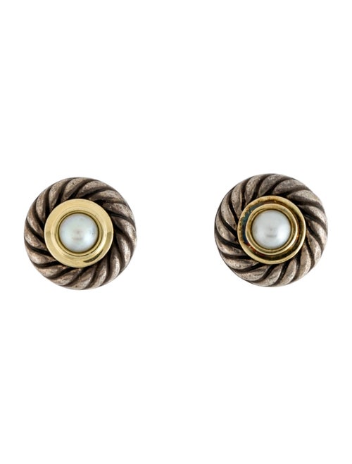 David Yurman Pearl Cookie Stud Earrings