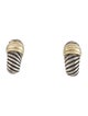 David Yurman Two-Tone Cable Shrimp Earclips