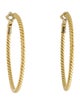 David Yurman 18K Cable Classics Hoop Earrings