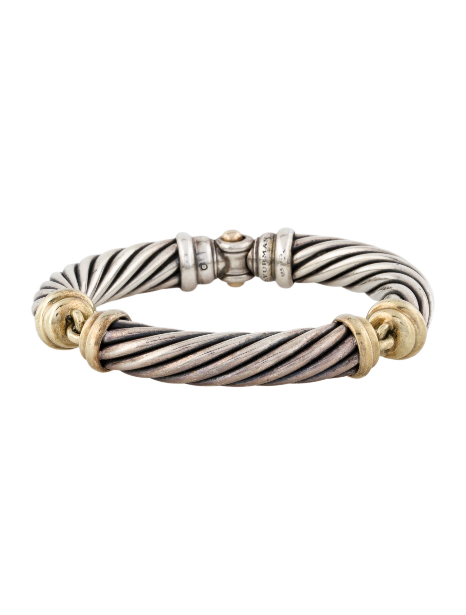 David Yurman Two-Tone Metro Cable Bracelet