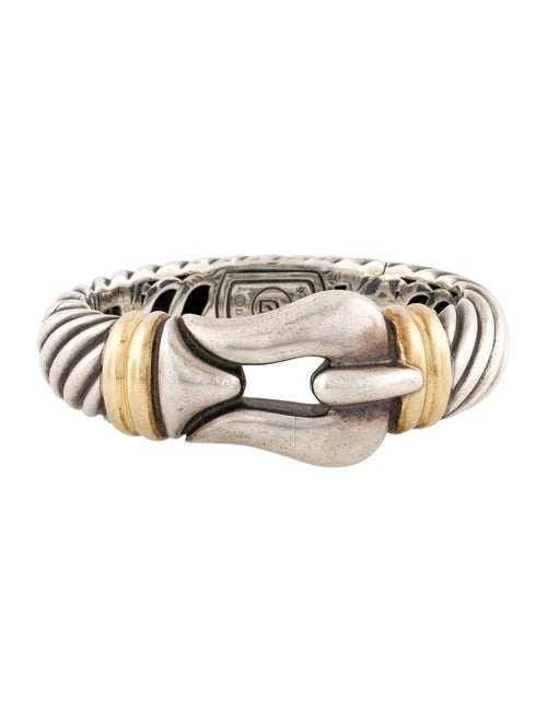 David Yurman Two-Tone Sculpted Cable Buckle Bracelet