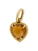 David Yurman 18K Citrine Cable Heart Pendant