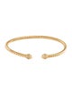 David Yurman 18K Diamond Classic Cablespira Cuff Bracelet