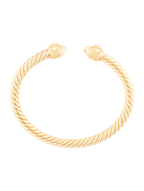 David Yurman 18K Renaissance Cablespira Cuff Bracelet