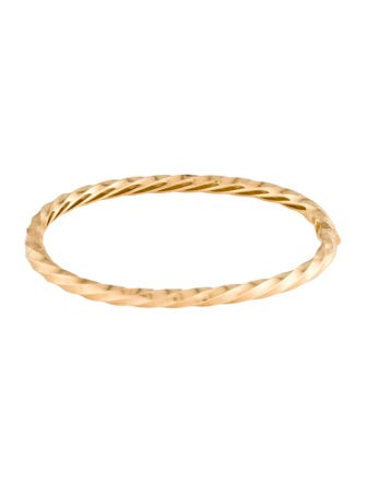 David Yurman 18K Cable Edge® Bangle Bracelet
