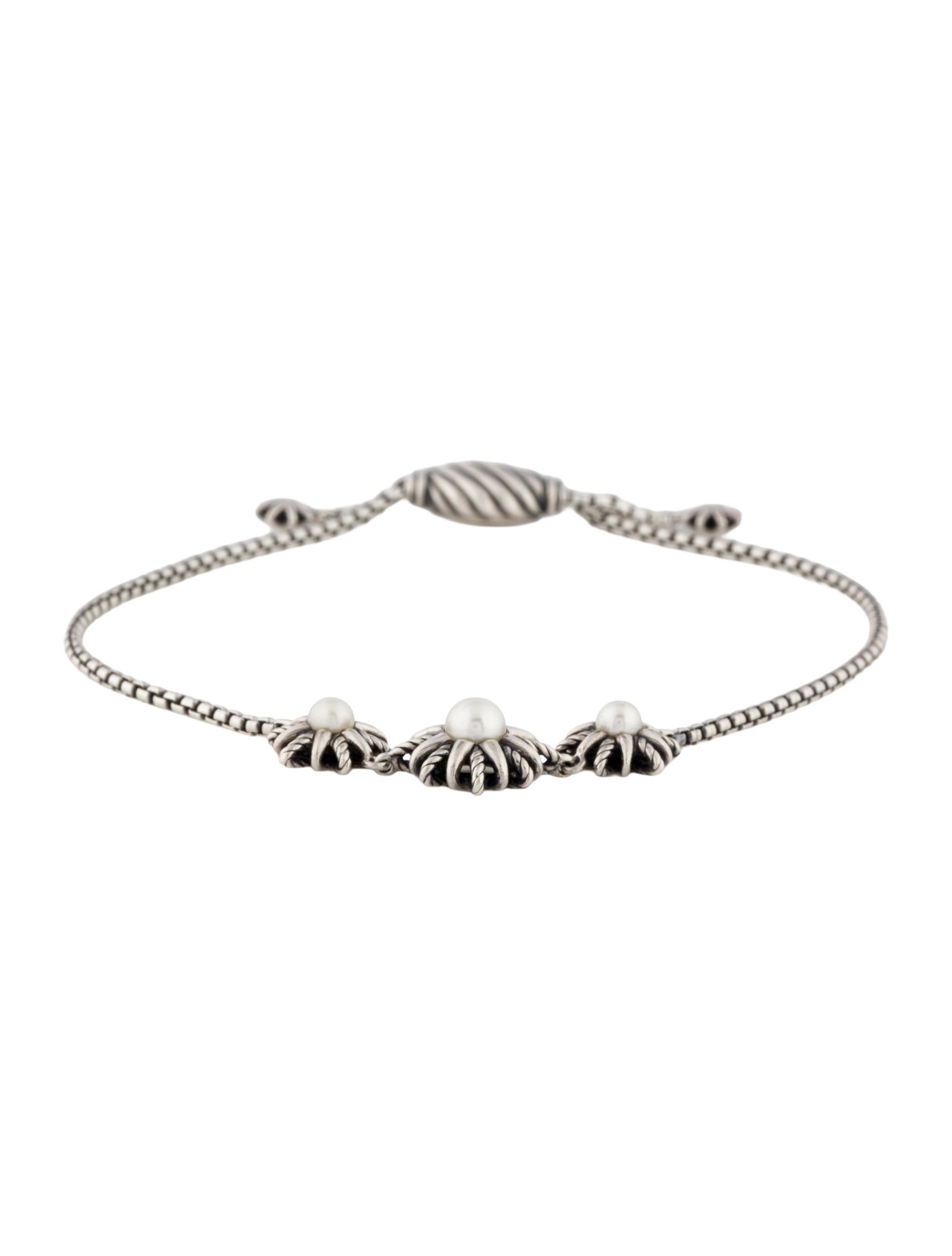 David Yurman Pearl Starburst Station Bracelet