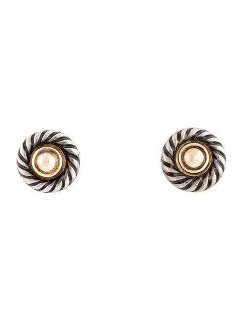 David Yurman Two-Tone Cookie Stud Earrings