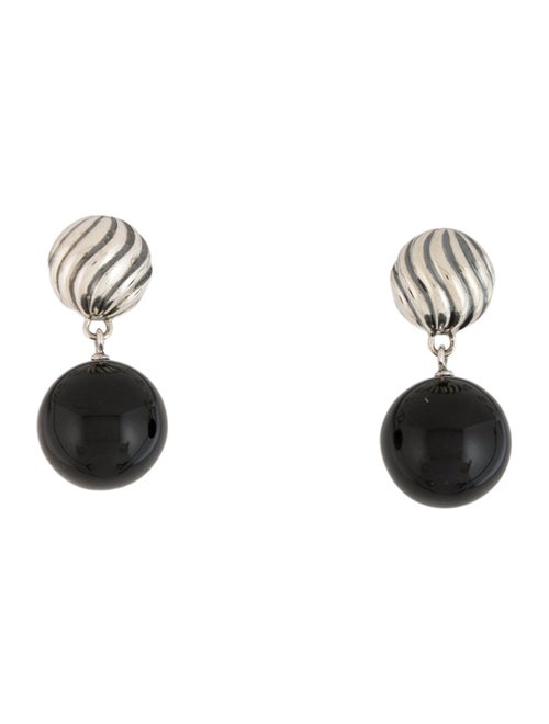 David Yurman Onyx Elements Drop Earrings