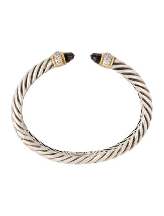 David Yurman Smoky Quartz & Diamond Waverly Bracelet