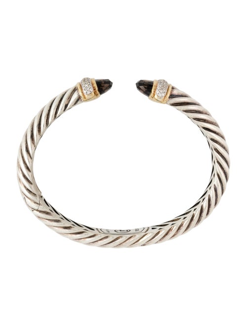 David Yurman Smoky Quartz & Diamond Waverly Bracelet