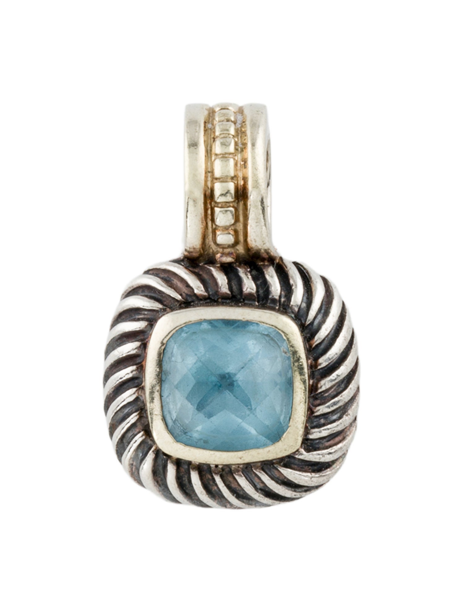 David Yurman Topaz Albion Enhancer Pendant