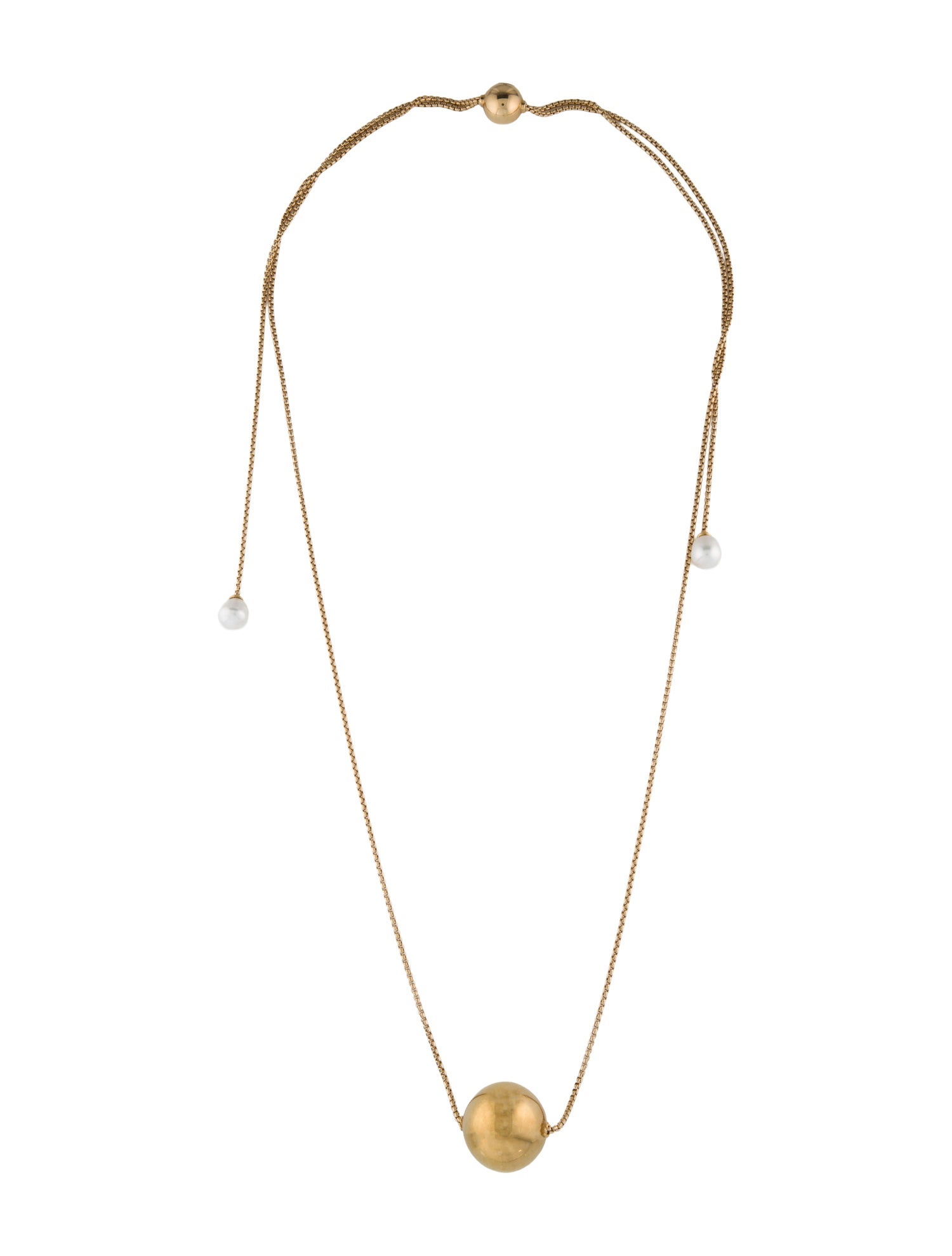 David Yurman 18K Pearl Solari Adjustable Necklace