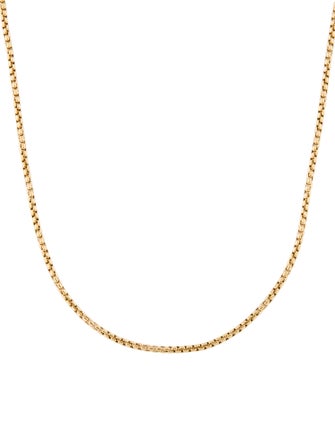 David Yurman 18K Box Chain Necklace