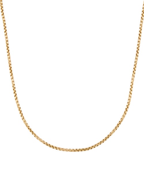 David Yurman 18K Box Chain Necklace