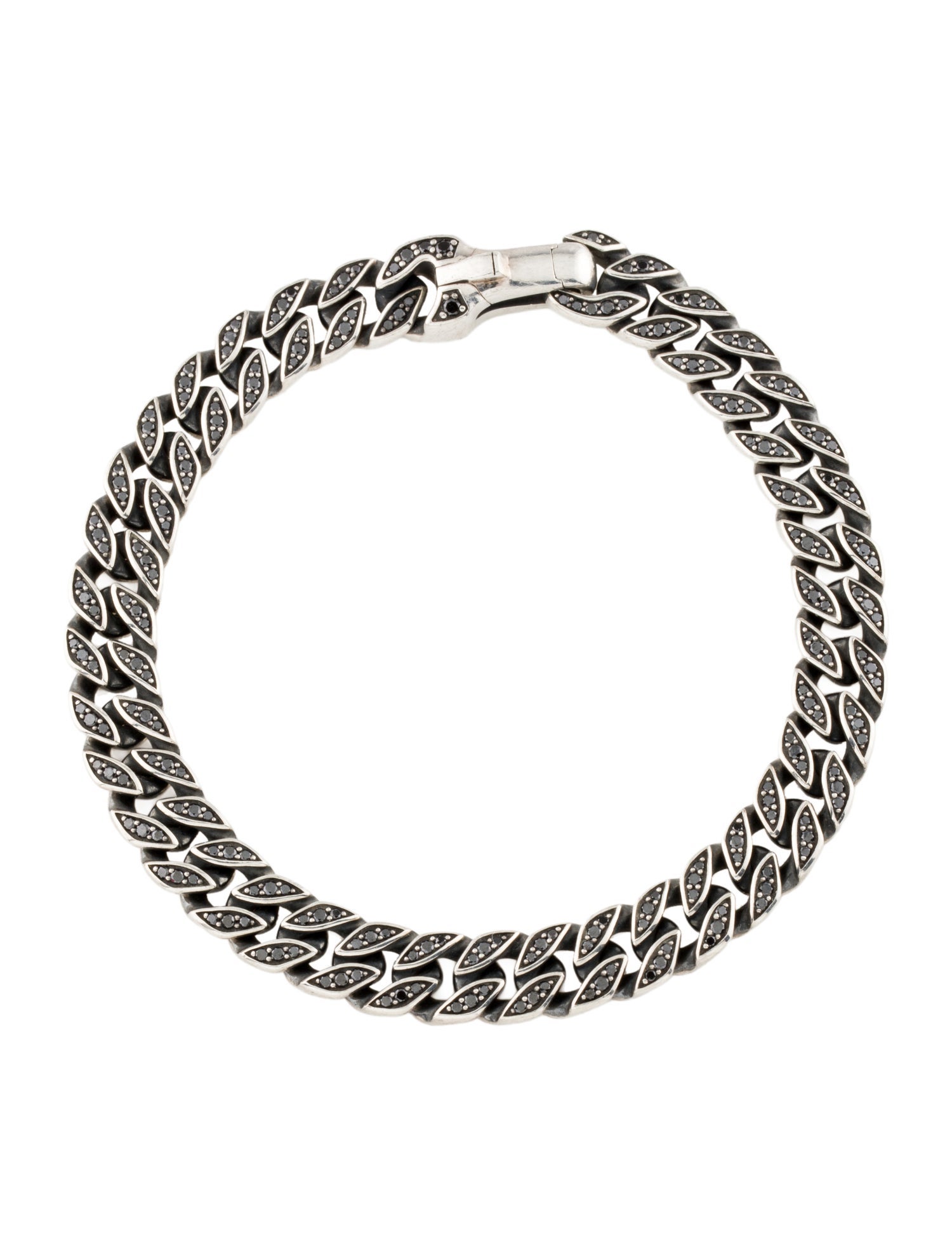 David Yurman Diamond Curb Chain Bracelet