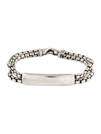 David Yurman Double Box Chain ID Bracelet
