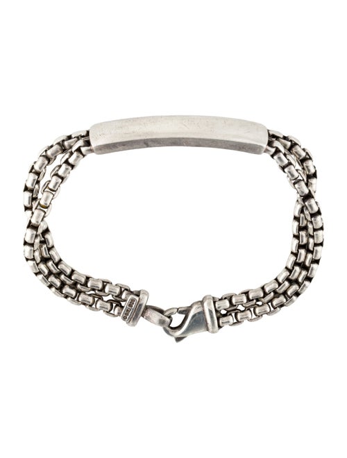 David Yurman Double Box Chain ID Bracelet