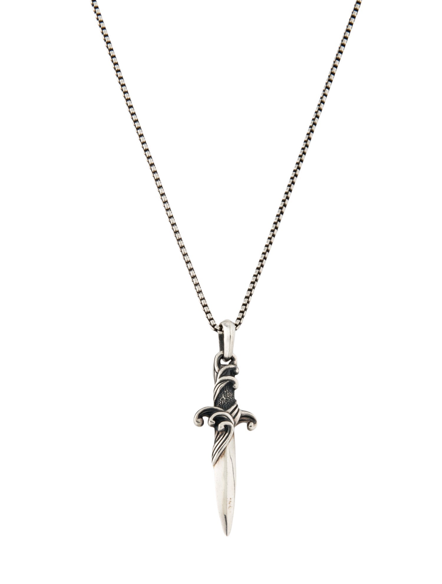 David Yurman Dagger Amulet Pendant Necklace