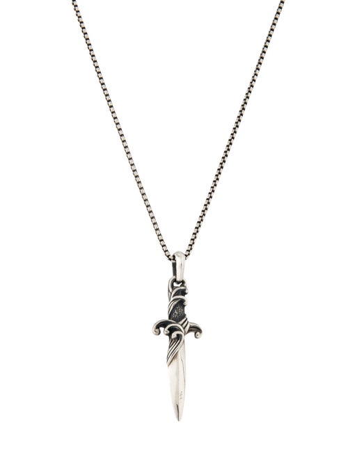David Yurman Dagger Amulet Pendant Necklace